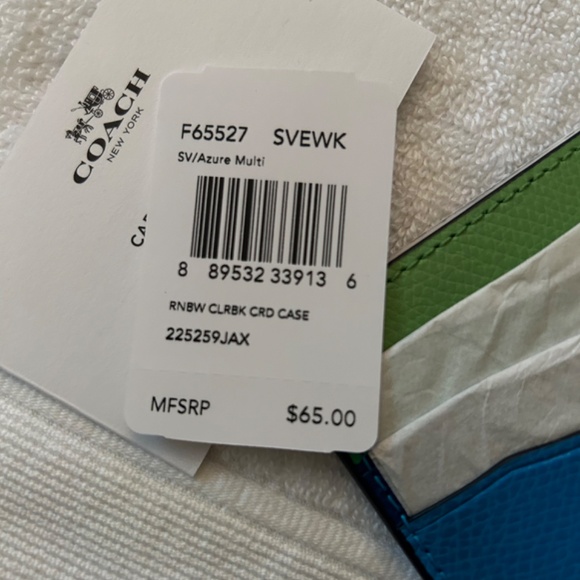 Coach Colorblock card case - Picture 3 of 3